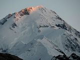 41 Gasherbrum I Hidden Peak North Face Close Up At The End Of Sunset From Gasherbrum North Base Camp In China 